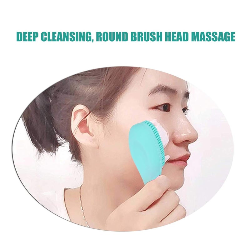 Green Dual Headed Silicone Applicator Sticks 5pcs for Facial Cleansing and Even Cream Spread - Image 2